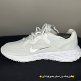 کفش نایک سفید استوک برابر آکبند مخصوص کادر درمان با رویه تنفس پذیر